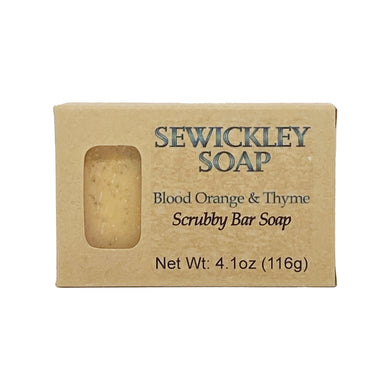 Blood Orange & Thyme Scented Scrubby Bar Soap
