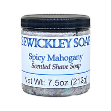 Load image into Gallery viewer, Spicy Mahogany Scented Shaving Soap