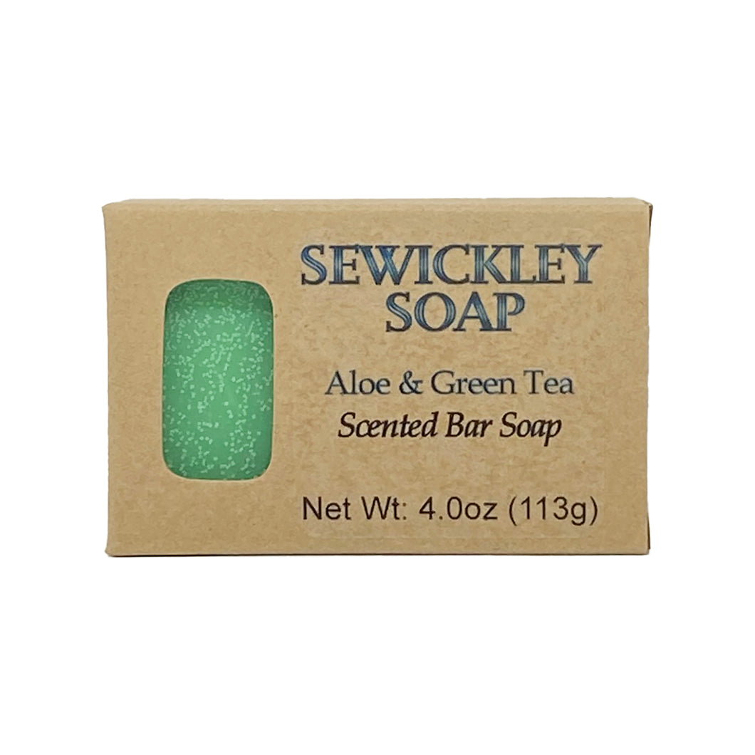 Aloe & Green Tea Scented Bar Soap