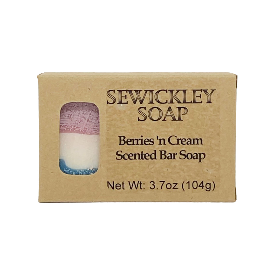 Berries 'n Cream Scented Bar Soap