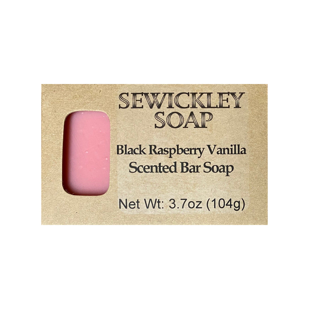 Black Raspberry Vanilla Scented Bar Soap