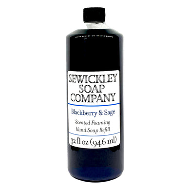 Blackberry Sage Scented Foaming Hand Soap - 32oz Refill