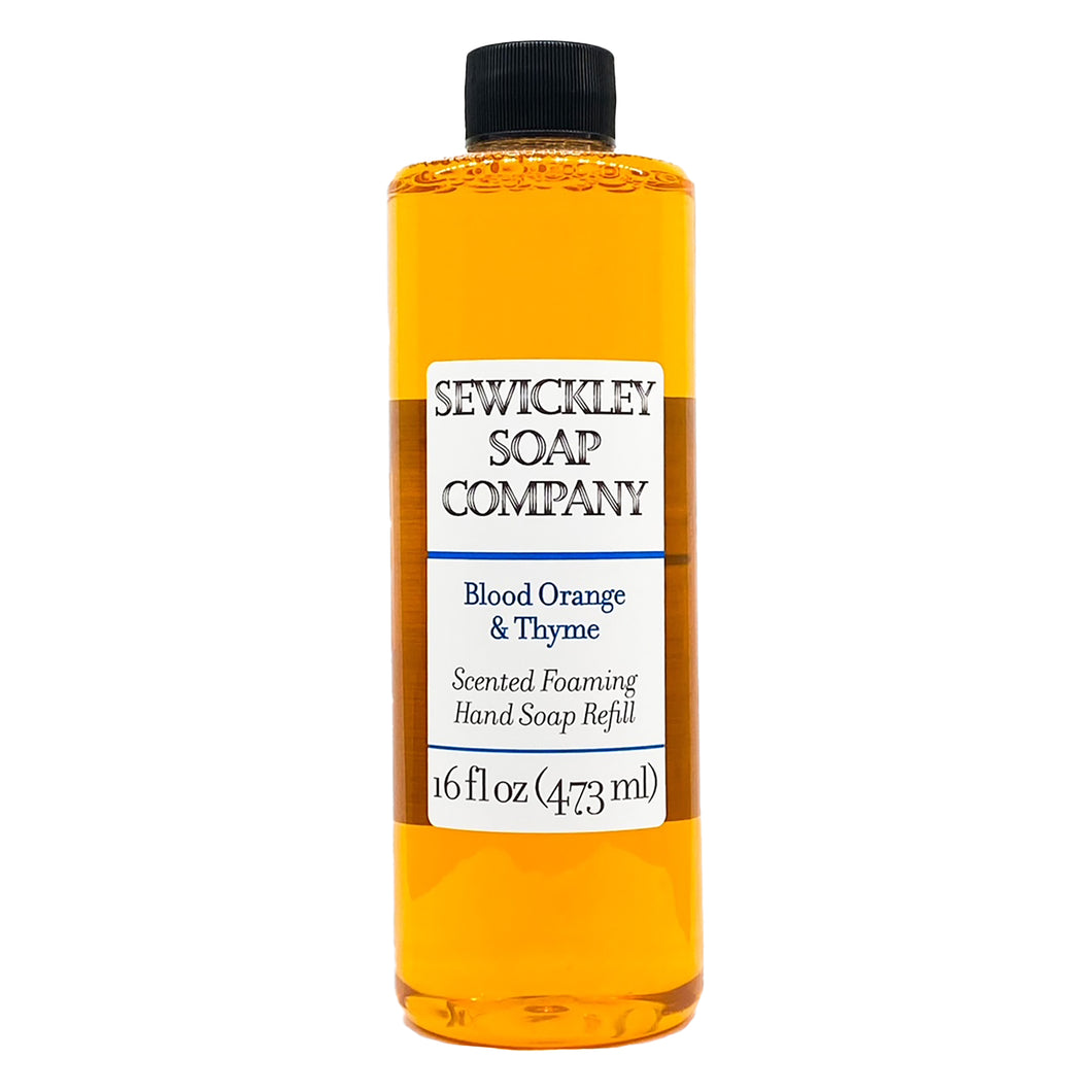Blood Orange & Thyme Scented Foaming Hand Soap - 16oz Refill