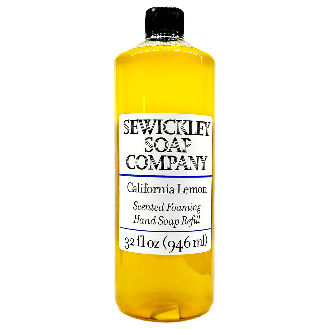 California Lemon Scented Foaming Hand Soap - 32oz Refill