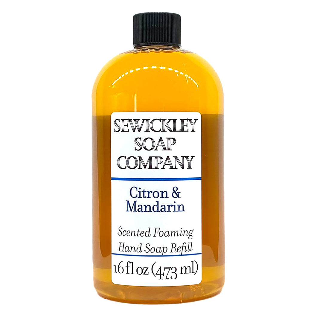 Citron & Mandarin Scented Foaming Hand Soap - 16oz Refill