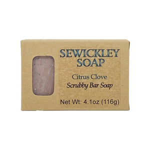 Citrus Clove Scented Scrubby Bar Soap