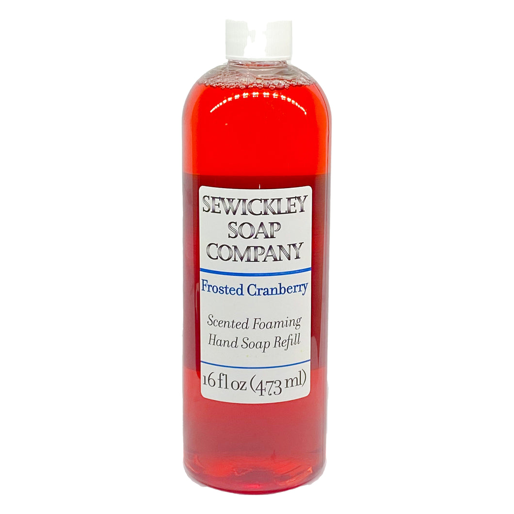 Frosted Cranberry Scented Foaming Hand Soap - 16oz Refill