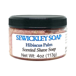 Hibiscus Palm Scented Shaving Soap