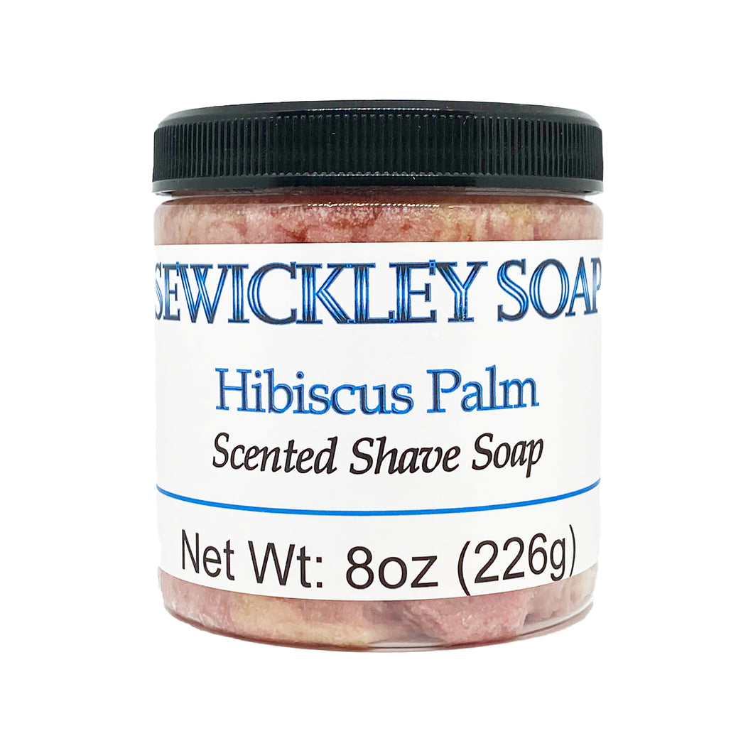 Hibiscus Palm Scented Shaving Soap