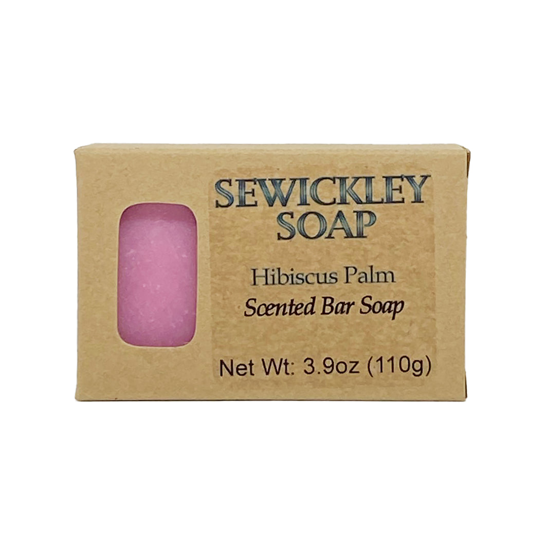 Hibiscus Palm Scented Bar Soap