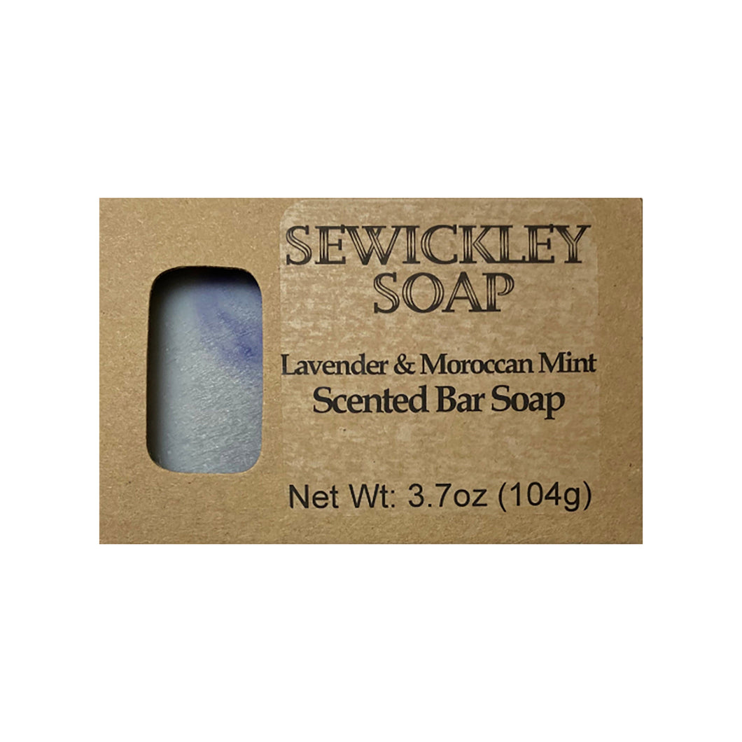 Lavender & Moroccan Mint Scented Bar Soap