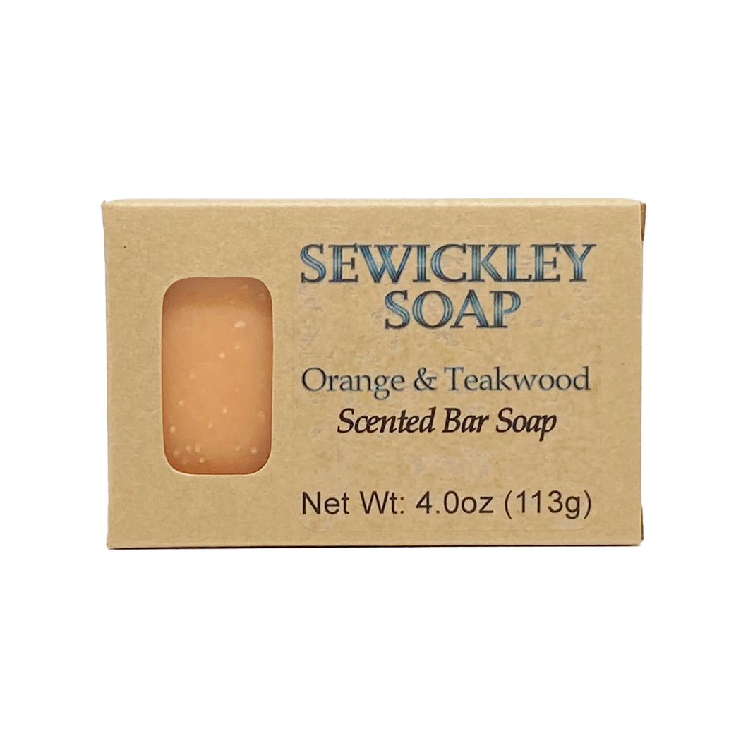 Orange & Teakwood Scented Bar Soap