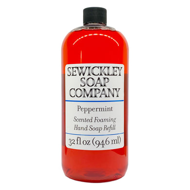 Peppermint Scented Foaming Hand Soap - 32oz Refill