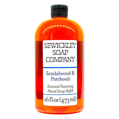 Sandalwood & Patchouli Scented Foaming Hand Soap Refills