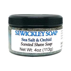 Sea Salt & Orchid Scented Shaving Soap