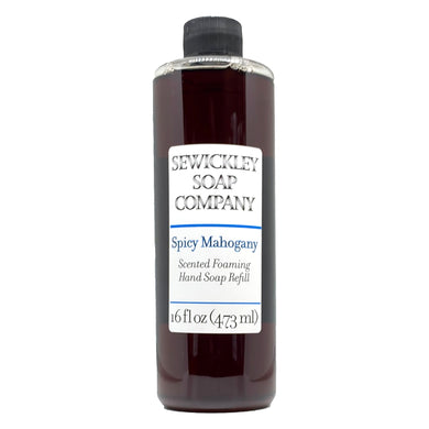 Spicy Mahogany Scented Foaming Hand Soap - 16oz Refill