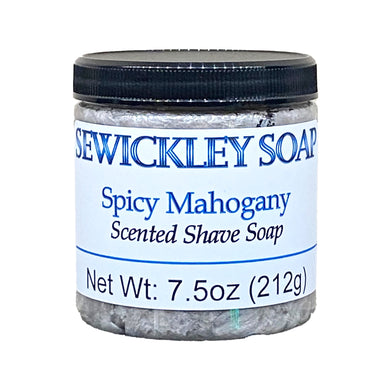 Spicy Mahogany Scented Shaving Soap