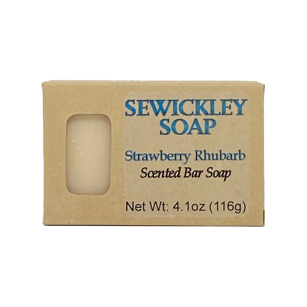 Strawberry Rhubarb Scented Bar Soap