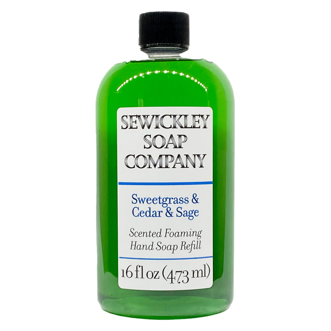 Sweetgrass & Cedar & Sage Scented Foaming Hand Soap - 16oz Refill