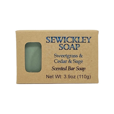 Sweetgrass, Cedar & Sage Scented Bar Soap