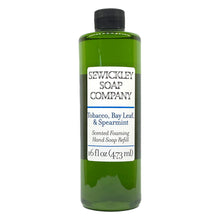 Load image into Gallery viewer, Tobacco, Bay Leaf, &amp; Spearmint Scented Foaming Hand Soap Refills
