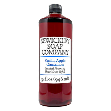 Vanilla Apple Cinnamon Scented  Foaming Hand Soap - 32oz Refill