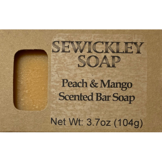 Peach & Mango Scented Bar Soap