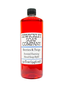 Berries & Twigs Scented Foaming Hand Soap - 32oz Refill