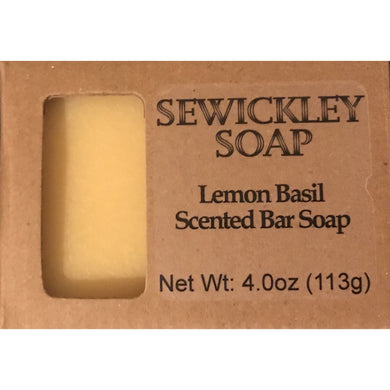 Lemon Basil Scented Bar Soap