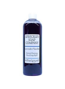 Lavender & Vanilla Scented Foaming Hand Soap - 16oz Refill